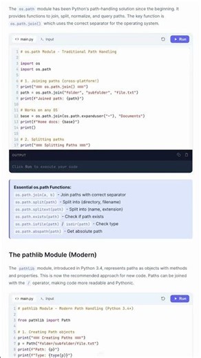 Python Working with Paths - os.path, pathlib, Directory Operations — in 30 seconds #Python