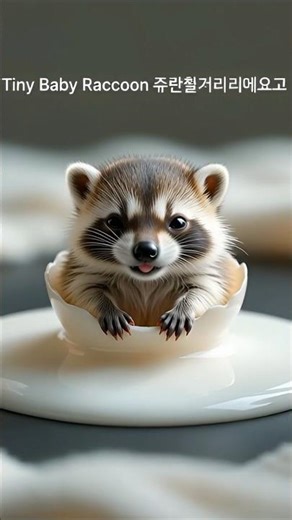 Tiny Raccoon 🦝✨ Too Cute to Handle! | ASMR Micro Animal Magic