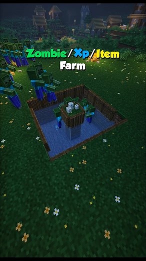 EASY Zombie Farm Building in Minecraft