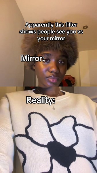 It’s not true😭😭 #filter #mirror #reallife #fyp #assymetricalface #truemirror
