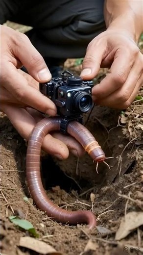 POV: Earthworm Camera Enters Underground Colony 🪱 | Real Micro Camera Experiment
