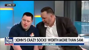 218K views · 8.4K reactions | Hard work pays off! John’s Crazy Socks, founded by a man with Down syndrome, is now worth more than $4 million just a year and a half after its founding | Fox & Friends | Facebook