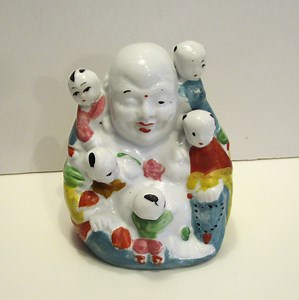 Vintage Chinese Porcelain Laughing Buddha With Children - Etsy Canada