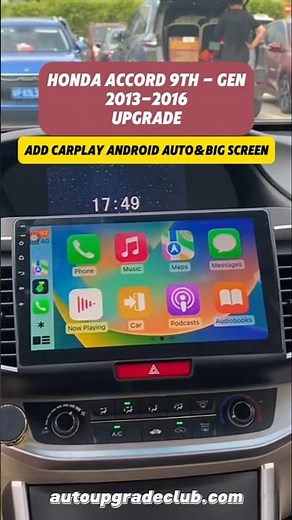 2013-2016 Honda Accord Gets Tesla-Style Screen Upgrade | Wireless CarPlay + AC Display!