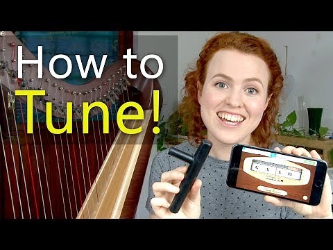 How to Tune a Harp with a free tuning app!
