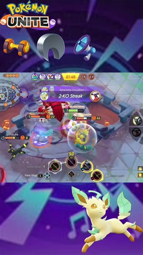 LEAFEON clutches the game ft. ‪@RoanElmos‬ #pokemonunite