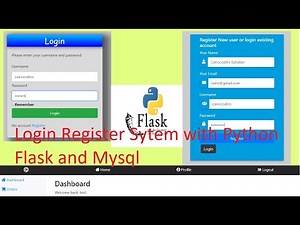 Login Register Sytem with Python Flask and Mysql