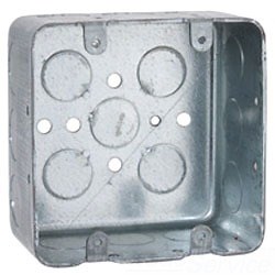 Raco 680 4 inch Square Box 2-1/8 inch Deep
