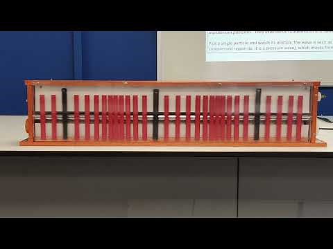 Mechanical Model for Longitudinal Waves