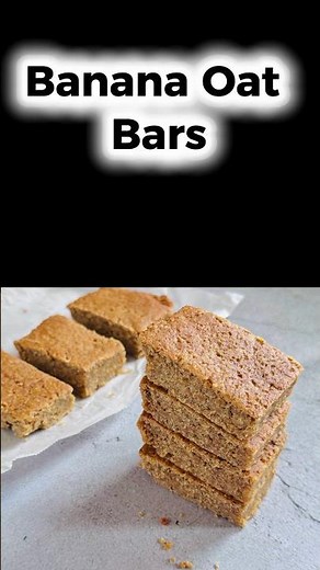 Kid Friendly 3 Ingredient Banana Oat Bars