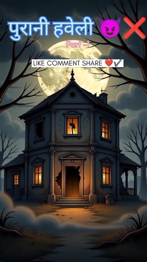 पुरानी हवेली 👽☠️✔️ || DARAWANI kahaniyaan || #bhoot wala #horrorstory #shorts #bhoot wala