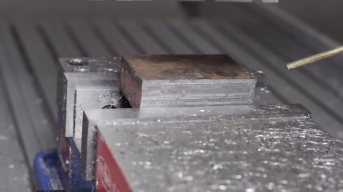 Can we cut steel on a desktop gantry router?