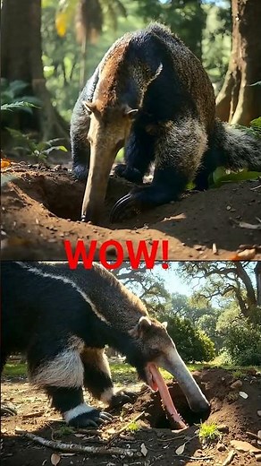 Why Anteaters Are Nature’s Bug-Eating Superheroes #shorts #animals #animalintelligence #animalfacts