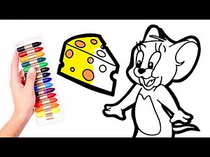 TOM & JERRY 🐱🐭 Dibuja y Colorea al ratón JERRY 🧀