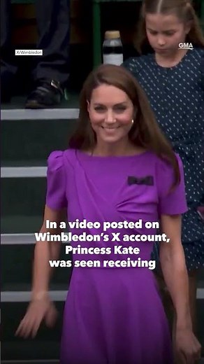 Kate Middleton receives standing ovation at Wimbledon amid cancer treatment | GMA