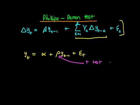 The Phillips-Perron test for a unit root - an introduction
