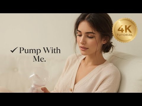 "4K Breast pumping tutorial | step by step Guide for New Moms" || Pump with me||