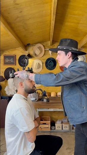 “FAT SADDLE” Custom-made hat, measurement and handcrafted process.