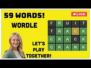 🌟59 Word WORDLE Challenge in 45 Minutes with Grandma