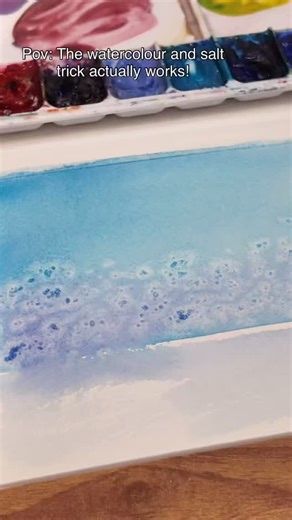 Emma Jane Lefebvre on Instagram: "The moment the watercolour and salt trick actually works! Iykyk!"