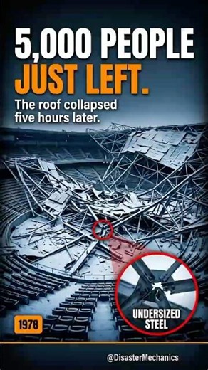 The Roof Collapsed 5 Hours After 5,000 People Left. #shorts #engineering