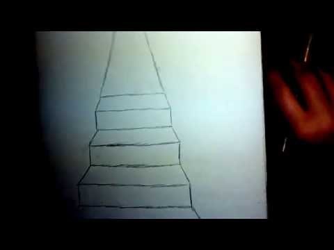 How to draw stairs - easy