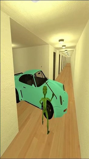 Alien Escape From Scary Woman in Liminal Hotel Gmod