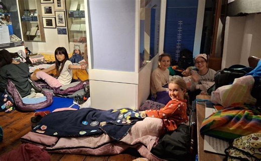 Girl Guides in sleepover at Horsham Museum