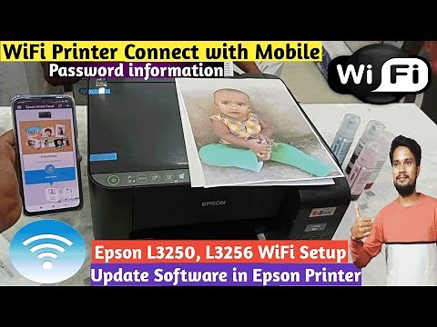 How To Connect Epson L3250 Printer To Mobile | Epson L3250 WiFi Setup in Hindi