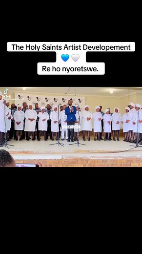 Mr Mashao: The Holy Saints Artist Developement 💙 🤍 Re ho nyoretswe. #SAMA28 #holysaintsartistdevelopment #sepostola