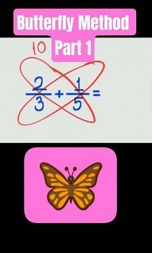 The Secret Trick to Add Fractions FAST 🦋 (Butterfly Method)