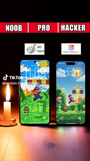 Super Mario 4K wallpaper comparison. Live wallpaper is only available for Android. #wallpaper #livewallpaper