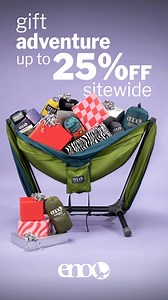 Our biggest sale of the year! Get the gear you want before it's gone at up to 25% off. Shop the ENO Holiday Sale today. | ENO
