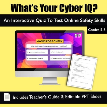 What’s Your Cyber IQ? | Cyber Awareness & Online Safety Quiz | Digital Format