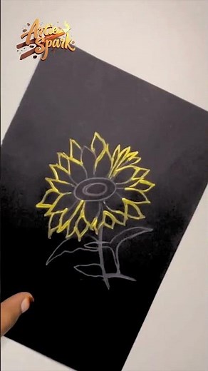 How to Draw a Sunflower 🌻 Easy Drawing Tutorial