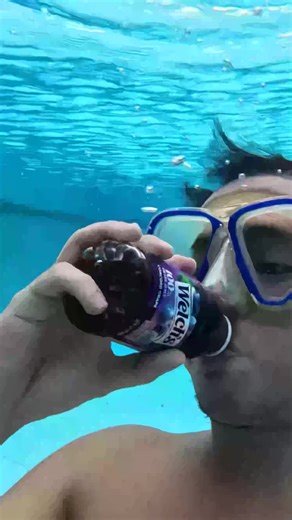 Rence01 | Burp Welch Grapes vs Perrier Carbonated Water Underwater | Instagram