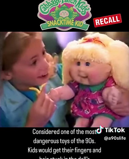 Cabbage Patch “Snacktime” Kids commercial from 1996. . . . . . . . . . . . . . . . . #cabbagepatchkids #recalled #dangeroustoys #90stoys #toysoftiktok #retrotoys #90s #90skid #90sbaby #90saesthetic #90sads #90scommercial #throwback #nostalgia #nostalgic #childhood #childhoodmemory #kidstv #retro #vintage #millenial #memoryunlocked #90stv #80sbaby #80skid #a90slife
