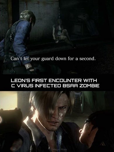 Leon vs BSAA Soldiers zombies then and now in Resident Evil 6 vs 9 Requiem #shorts #re9 #re6