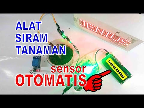 Alat otomatis siram tanaman pakai sensor kelembaban tanah arduino