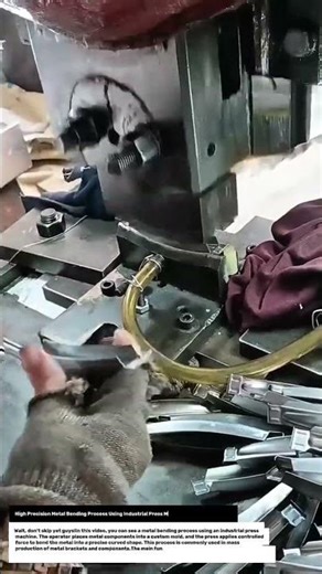 High Precision Metal Bending Process Using Industrial Press Machine | Educational Video.