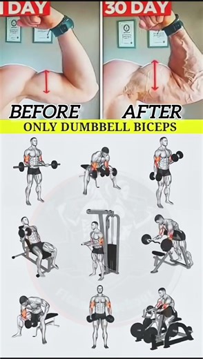 30 Days Big Biceps 💪 Exercise Challenge|| Best Workout#shortsfeed#motivation #bicepsworkout#trending
