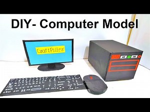 how to make computer model with waste material | CPU | Keyboard | Mouse | Monitor | CraftPiller