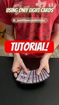 A Self Working Trick With Only 8 Cards! - Tutorial #magic #tricks #tutorial