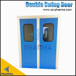 [Hot Item] ISO Compliant Clean Room Doors Manual Door Systems Double Swing Door Cleanroom Door