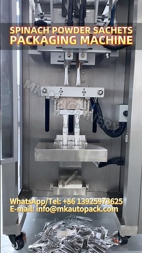 Spinach Powder Sachets Packing Machine #spinachpowder #powderfillingmachine #packagingmachine #short