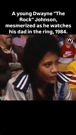 Wrestle Junction on Instagram: "A young Dwayne "The Rock" Johnson, mesmerized as he watches his dad in the ring, 1984. #wwe #wrestling #wweraw #prowrestling #smackdown #wrestlemania #johncena #TheRock #WWF"