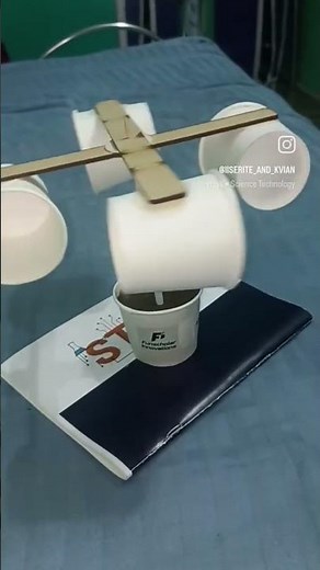 Anemometer demonstration as working model