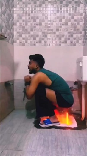 Funny Man Toilet Fire Prank 😂🔥