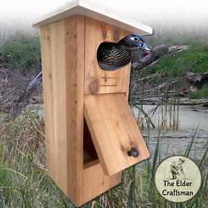 Wood Duck House | Cedar | Insulated | Predator Guard | Weatherproof - Etsy