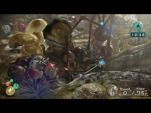 Pikmin 3 Deluxe Hack - Fighting 2 Plasm Wraiths, Bulborb Family, & Beady Long Legs [Hard Final Boss]